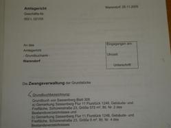 Muster eines Eintragungsersuchens an das Grundbuchamt aus dem Gerichtsaktenarchiv Muster eines Eintragungsersuchens an das Grundbuchamt aus dem Gerichtsaktenarchiv
