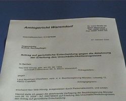 Fenstertitel Unschadlichkeitszeugnis