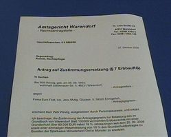 Muster: Antrag auf Zustimmungsersetzung