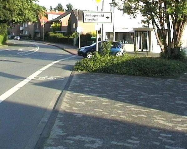 Bild Nr. 3 zeigt die Kreuzung Splieterstr./Diekamp